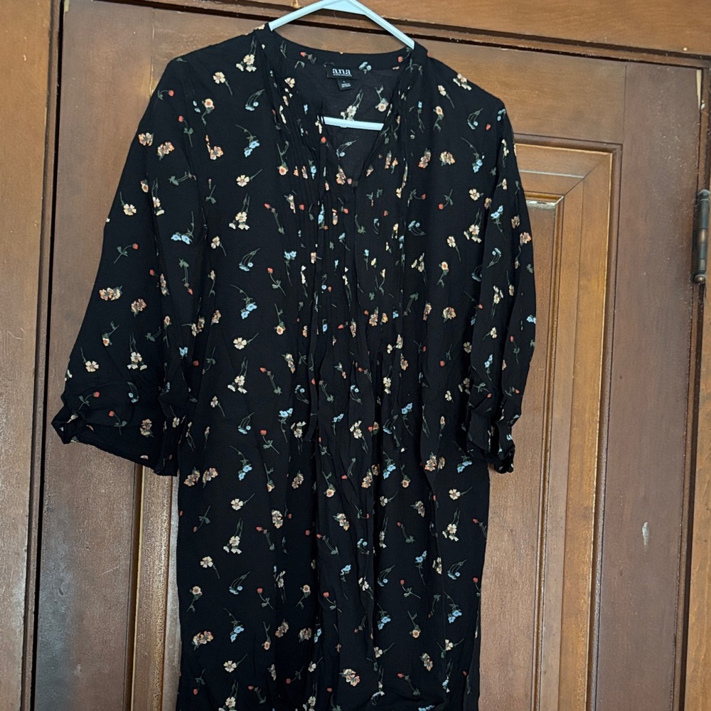 a.n.a Black Floral Kimono